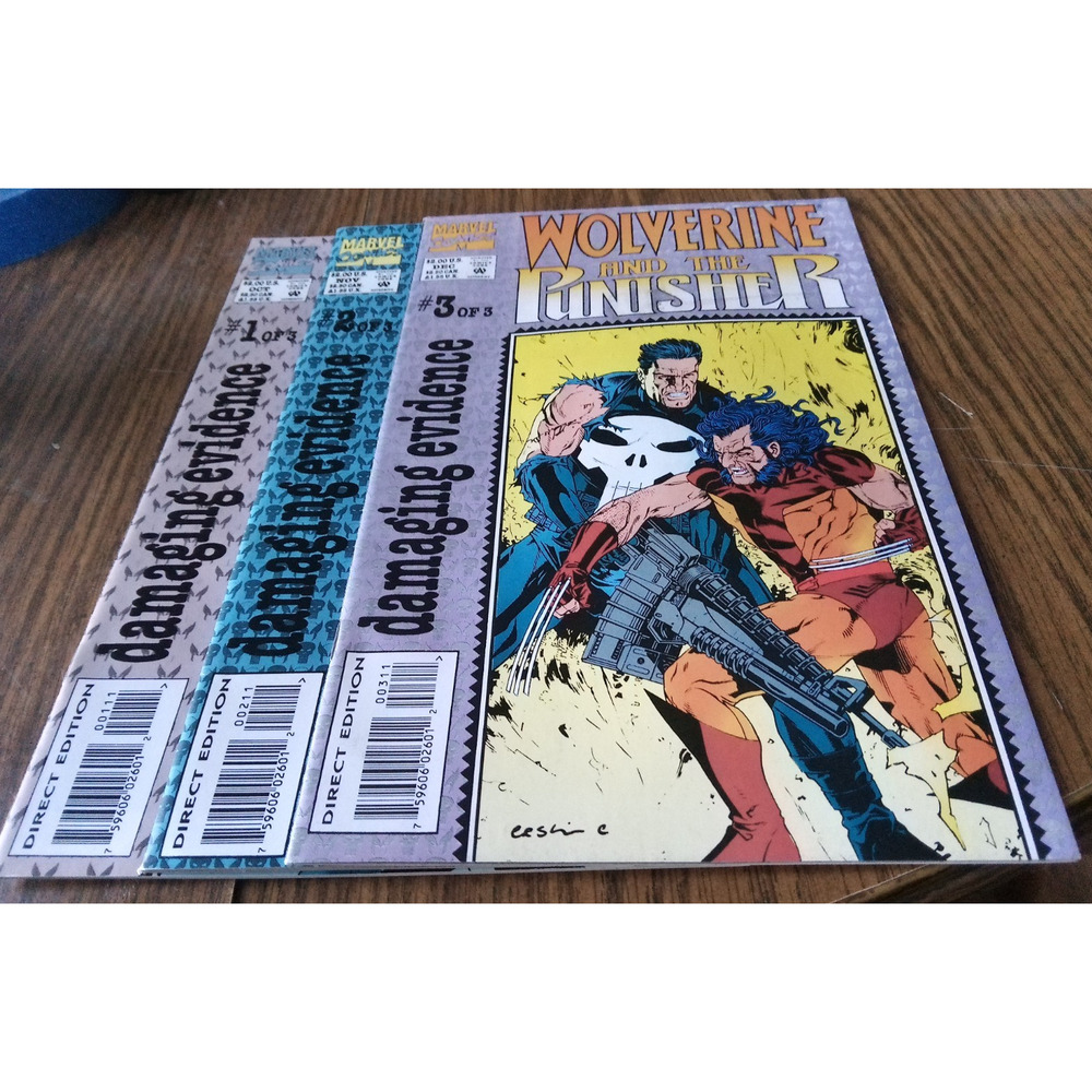 Wolverine And The Punisher Damaging Evidence #1-3 (October-December 1993)